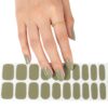 Gellack grön grå naglar