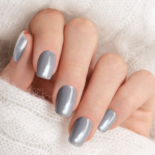 Gellack Silver naglar, chrome naglar