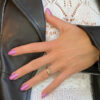 lila glitter naglar nagellack stickers