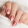 Rosa metallic naglar gellack stickers